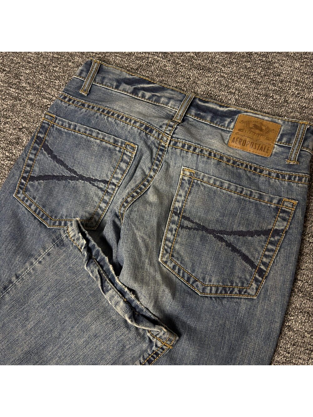Y2K Aeropostale Benton Bootcut Jeans Mens 30x30 Distressed